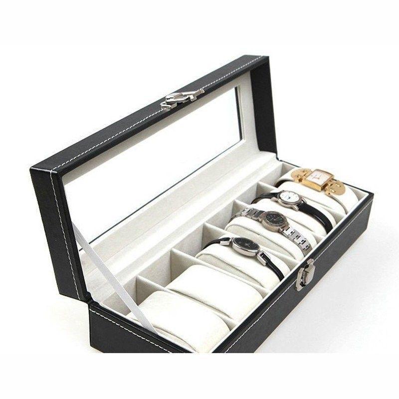 Caja Estuche Para Guardar 6 Relojes Ai81-24