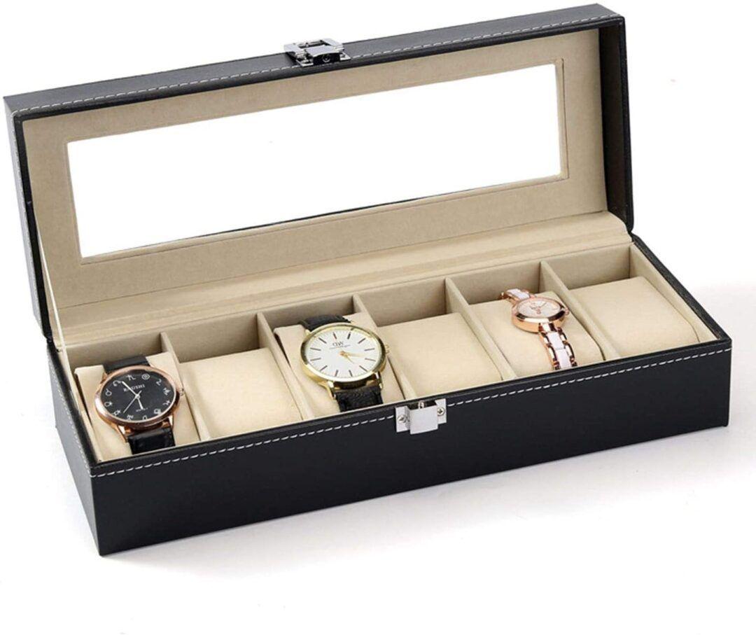 Caja Estuche Para Guardar 6 Relojes Ai81-7
