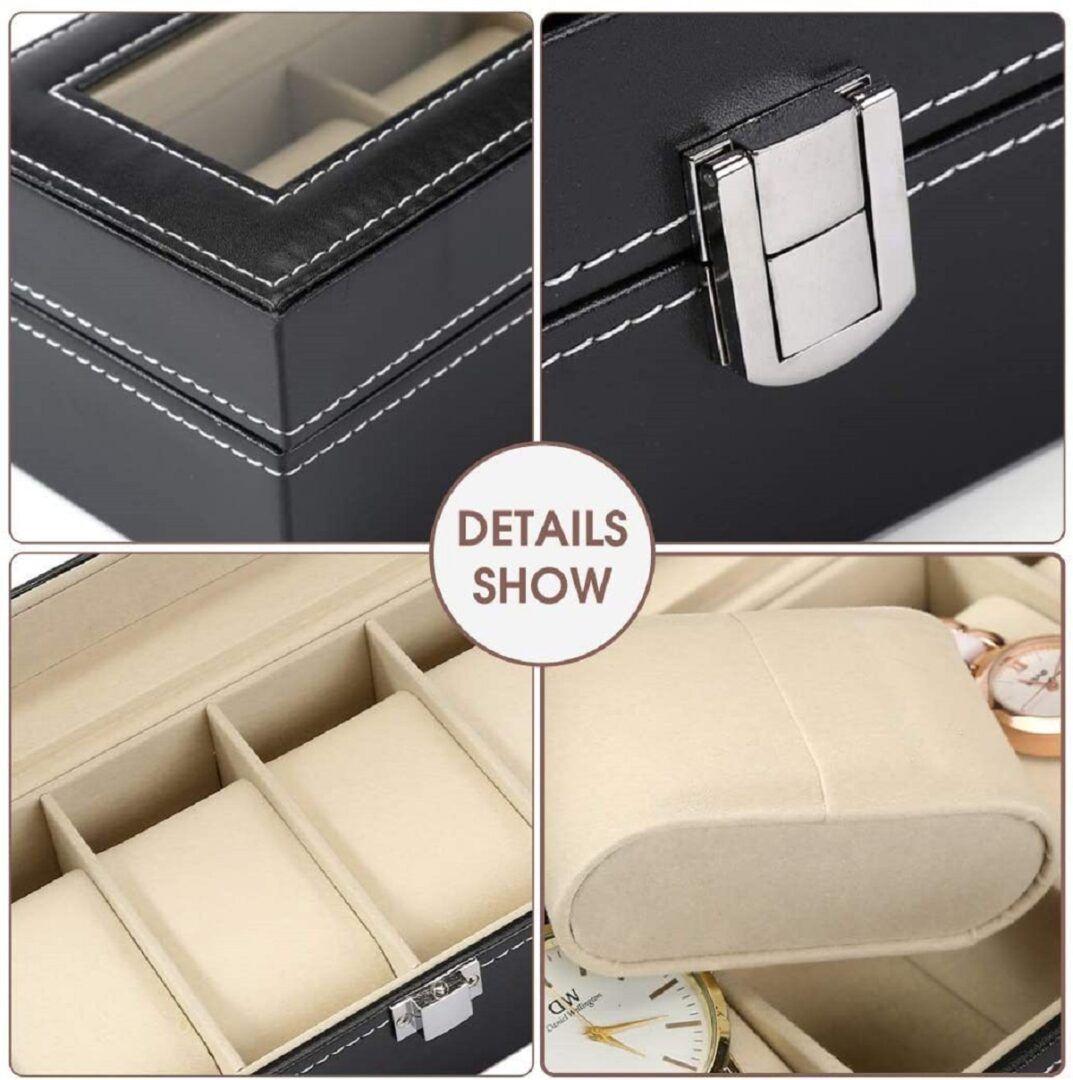 Caja Estuche Para Guardar 6 Relojes Ai81-32