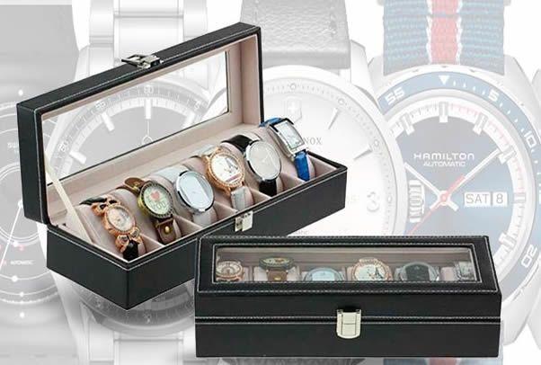 Caja Estuche Para Guardar 6 Relojes Ai81-5