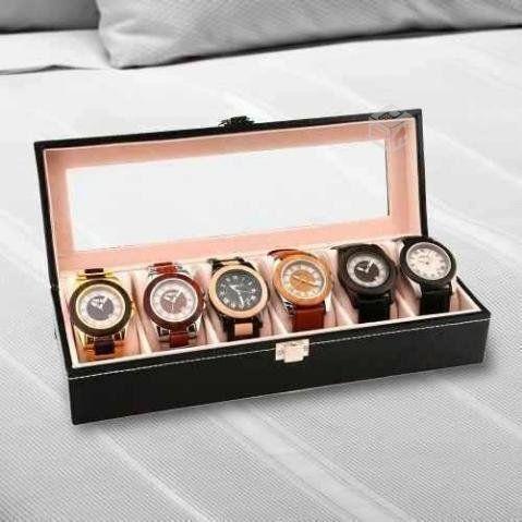 Caja Estuche Para Guardar 6 Relojes Ai81-31