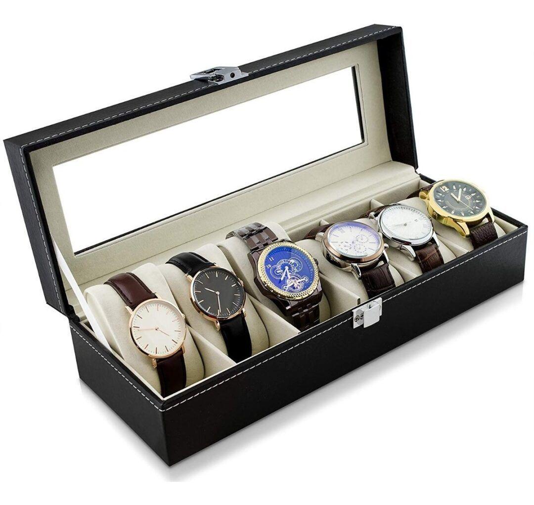 Caja Estuche Para Guardar 6 Relojes Ai81-30