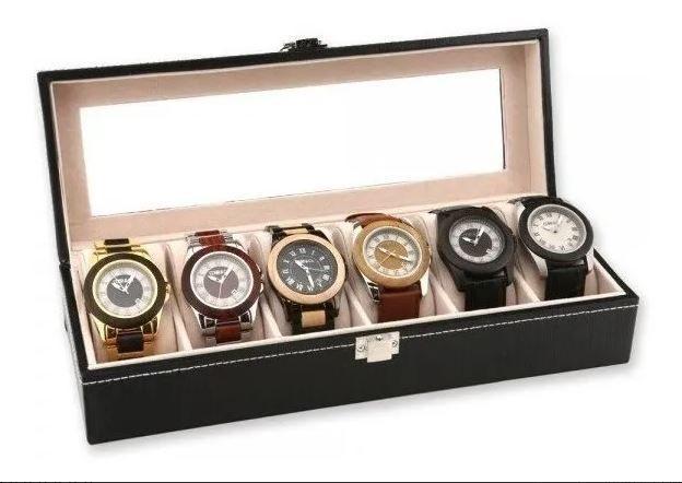 Caja Estuche Para Guardar 6 Relojes Ai81-12