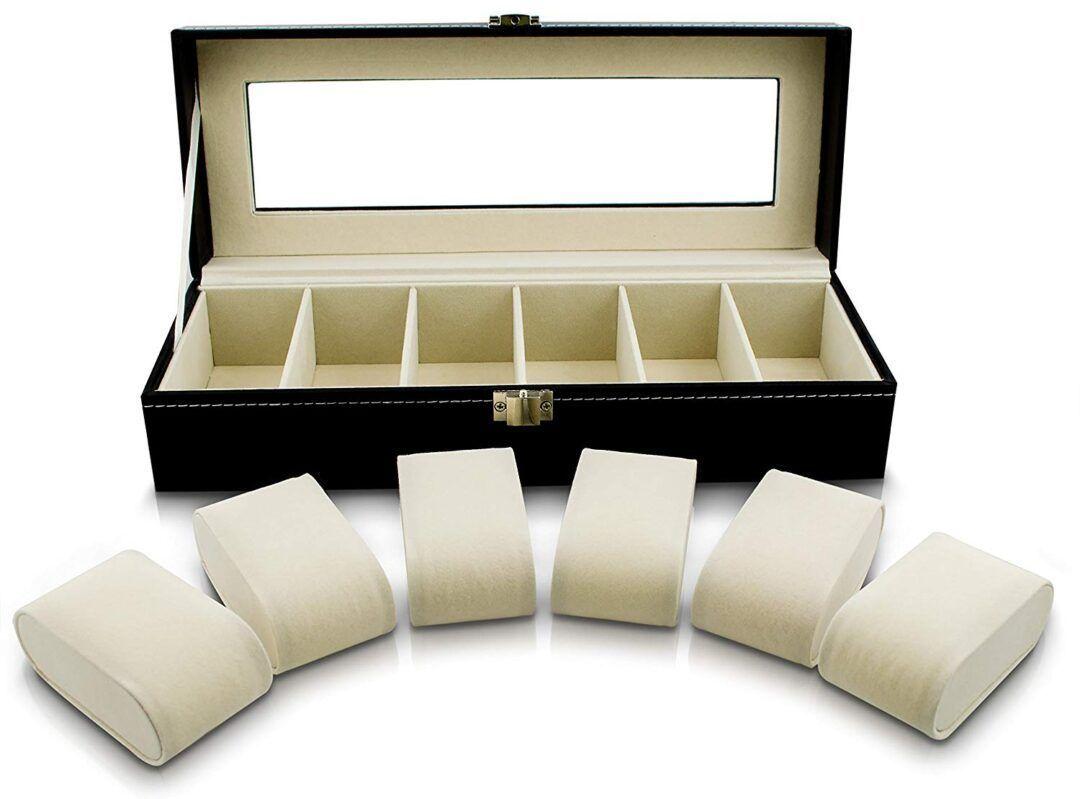 Caja Estuche Para Guardar 6 Relojes Ai81-40