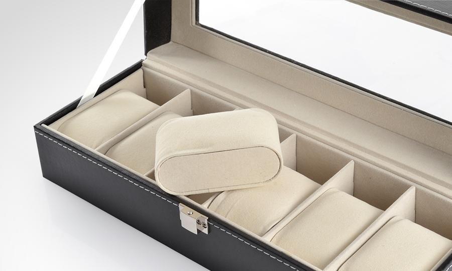 Caja Estuche Para Guardar 6 Relojes Ai81-36