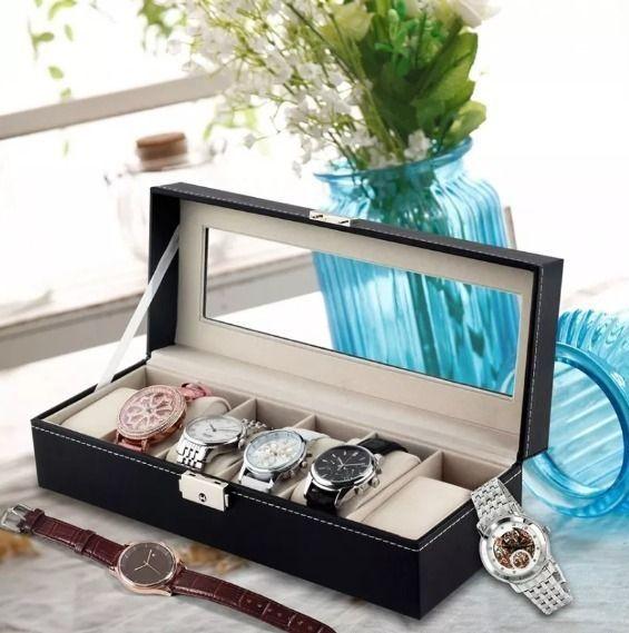 Caja Estuche Para Guardar 6 Relojes Ai81-51