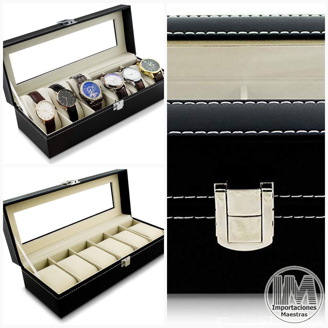 Caja Estuche Para Guardar 6 Relojes Ai81-11