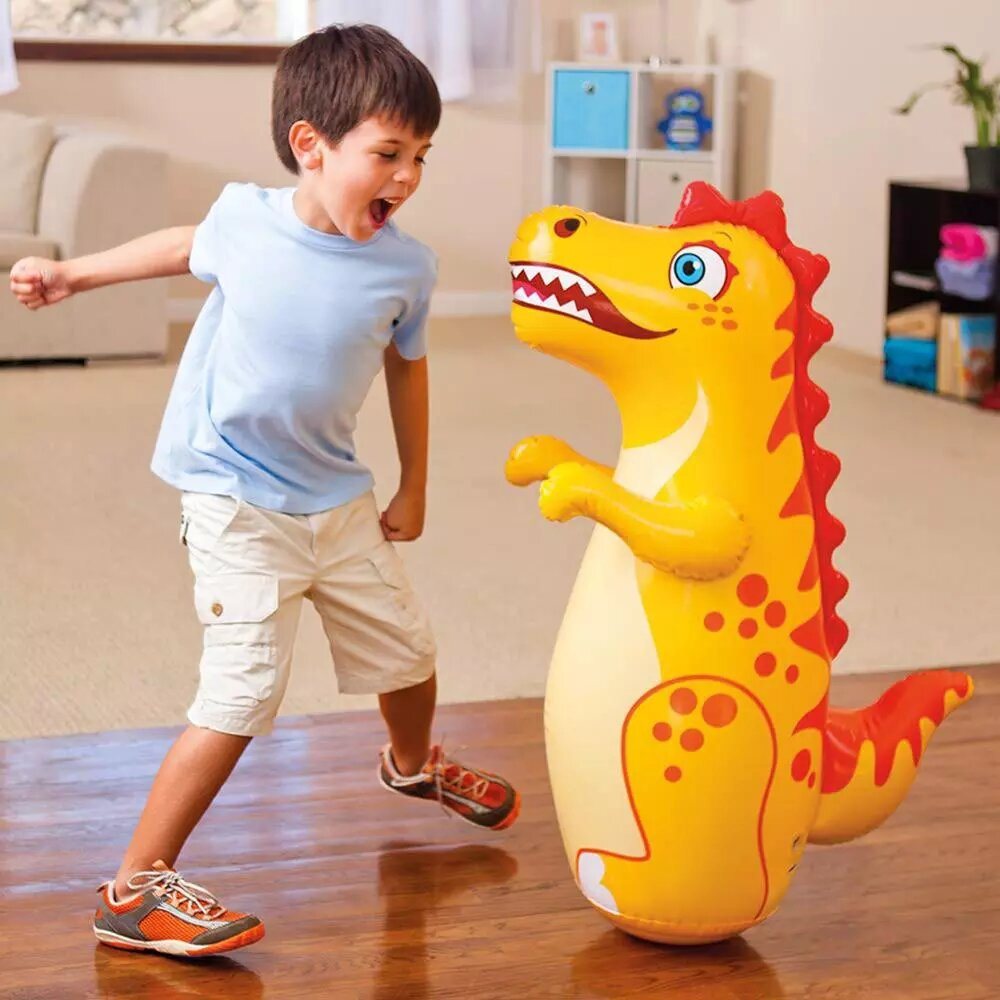 Dinosaurio Porfiado Inflable Bop Bags-2