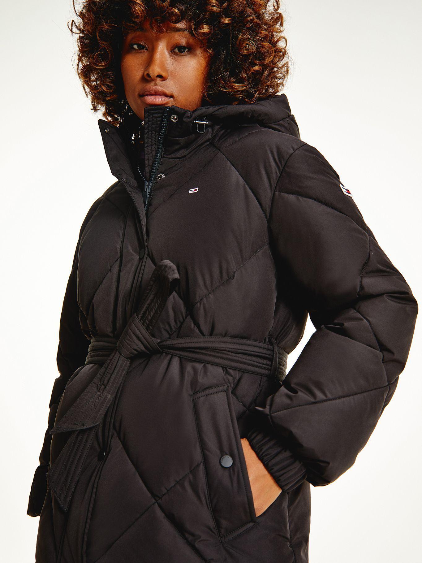 Chaqueta Acolchada Belted Negro Tommy Jeans F2-3