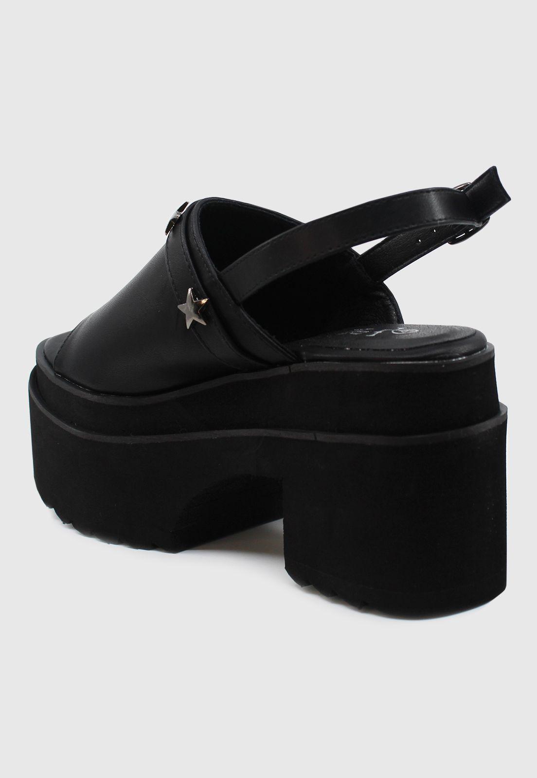 Sandalia Tanit negra Stylo Shoes-2