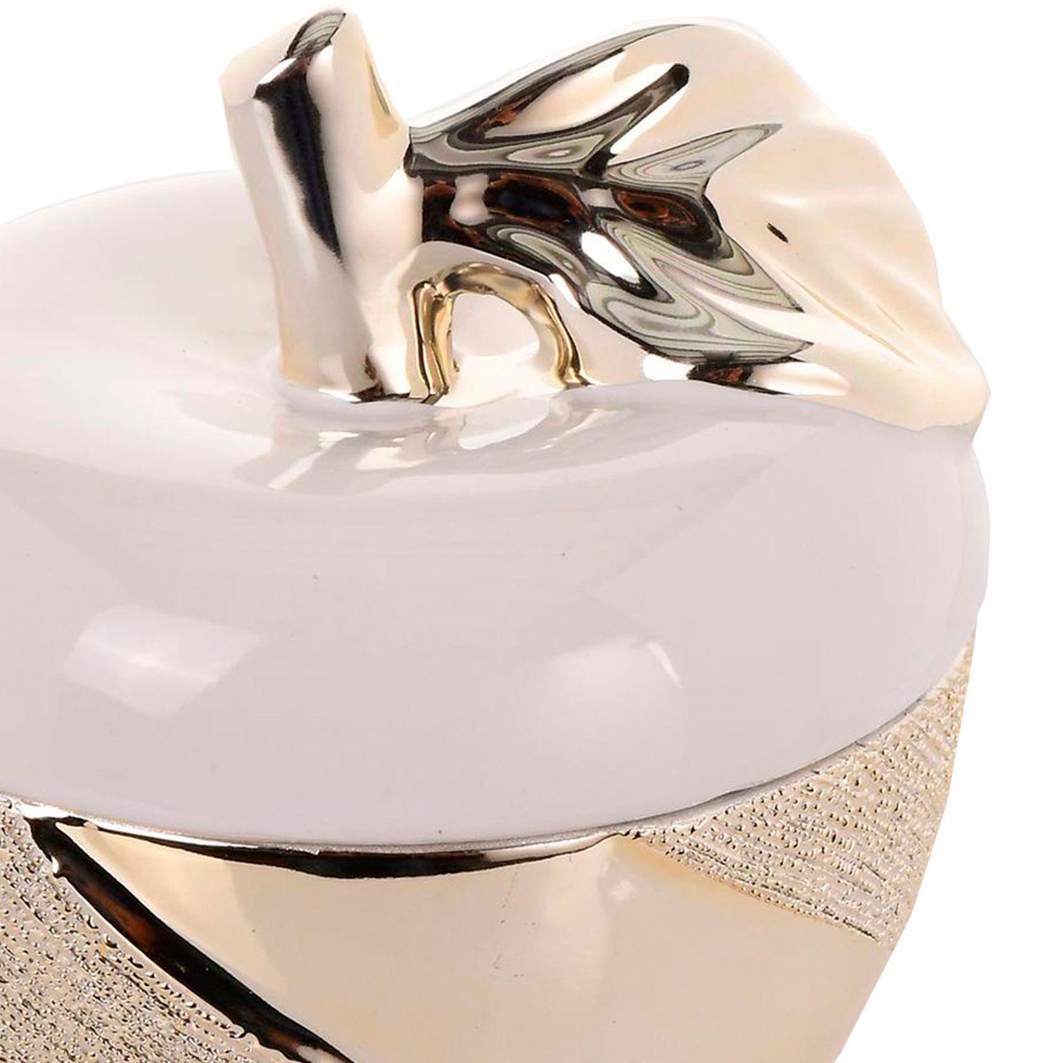 Joyero Decorativo Manzana Venecia Gold con Tapa-1