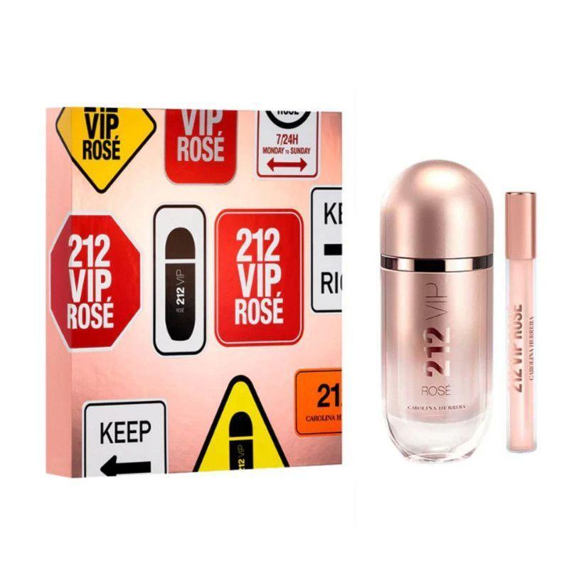 212 VIP Rose 80ML+10ML EDP Mujer Estuche-0