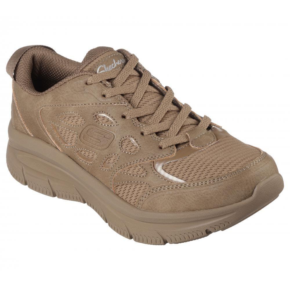 Zapatilla Mujer Modern D'Lux Café Skechers-0