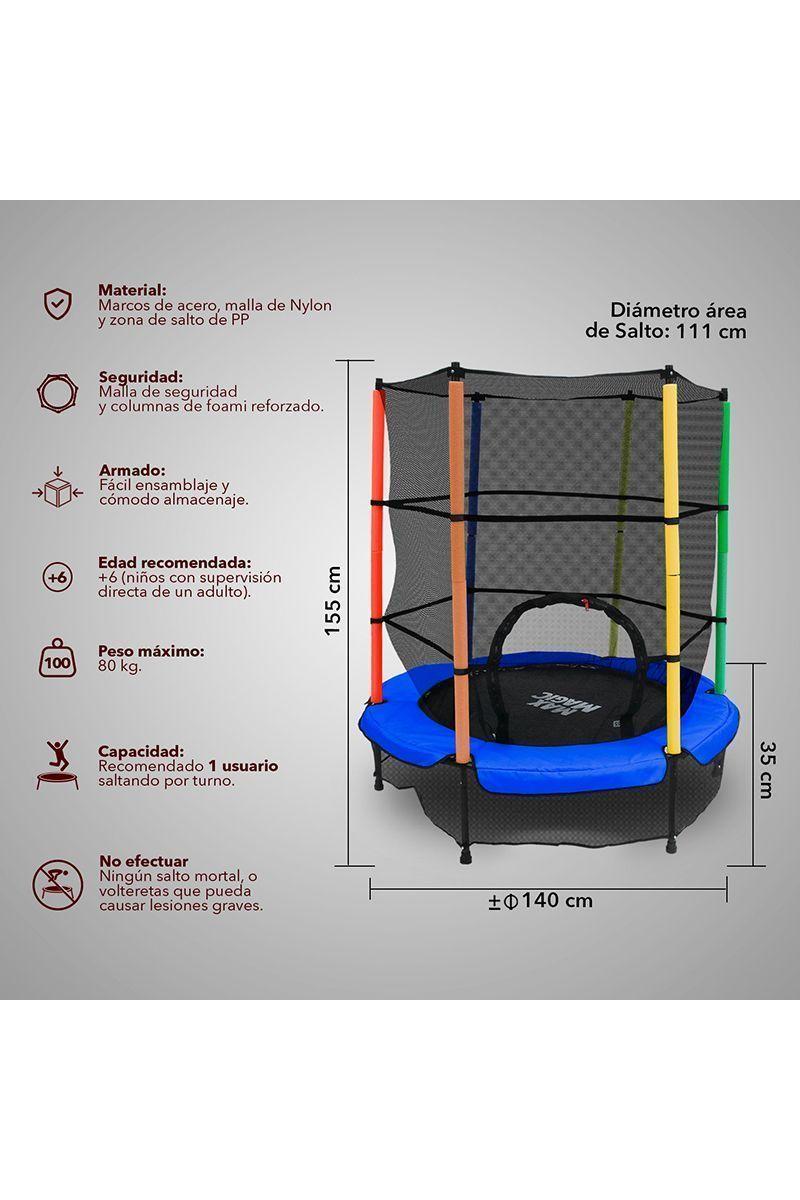 Cama Elástica Trampolín para Niños 5 FT 140 cm-2