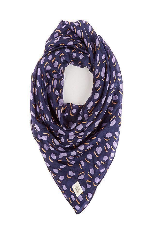 Pañuelo Seda Blue Dots Humana-0