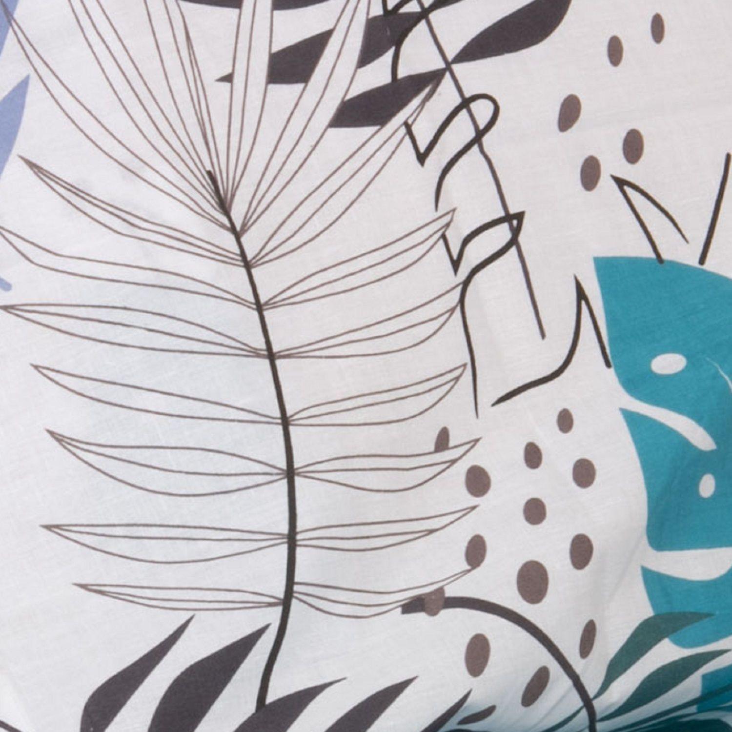 Juego de Sabanas Ramas 2 Turquesa-1