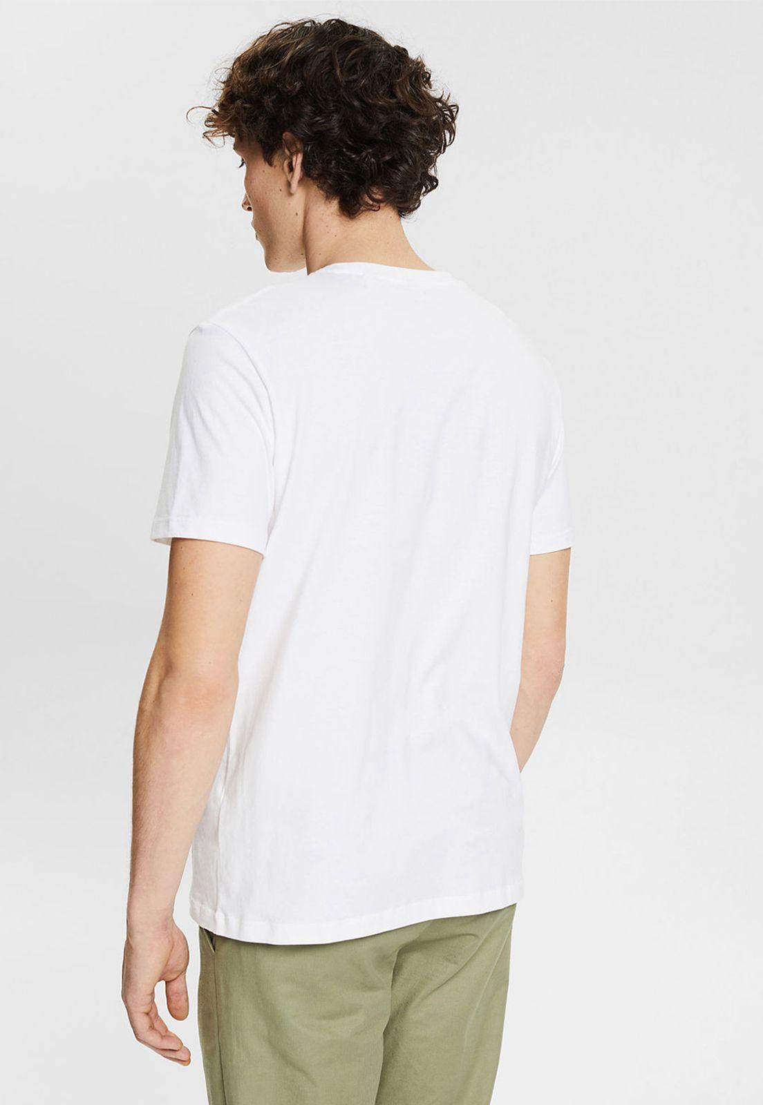 Polera Con Estampado De Plantas Esprit Azul marino-1