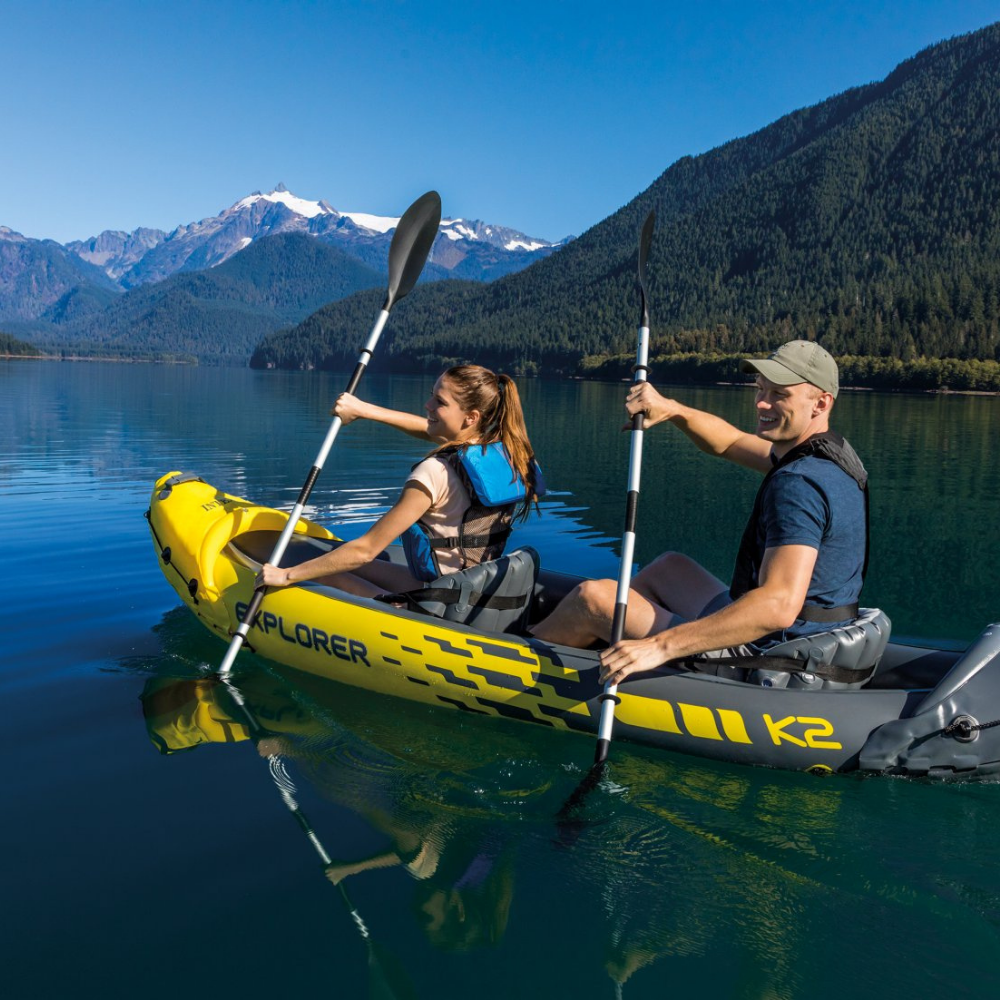 Kayak Inflable Explorer K2 Set Capacidad 2-10