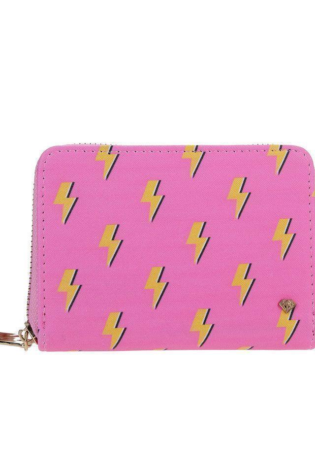 Billetera Mediana Fucsia Rayos iD-0