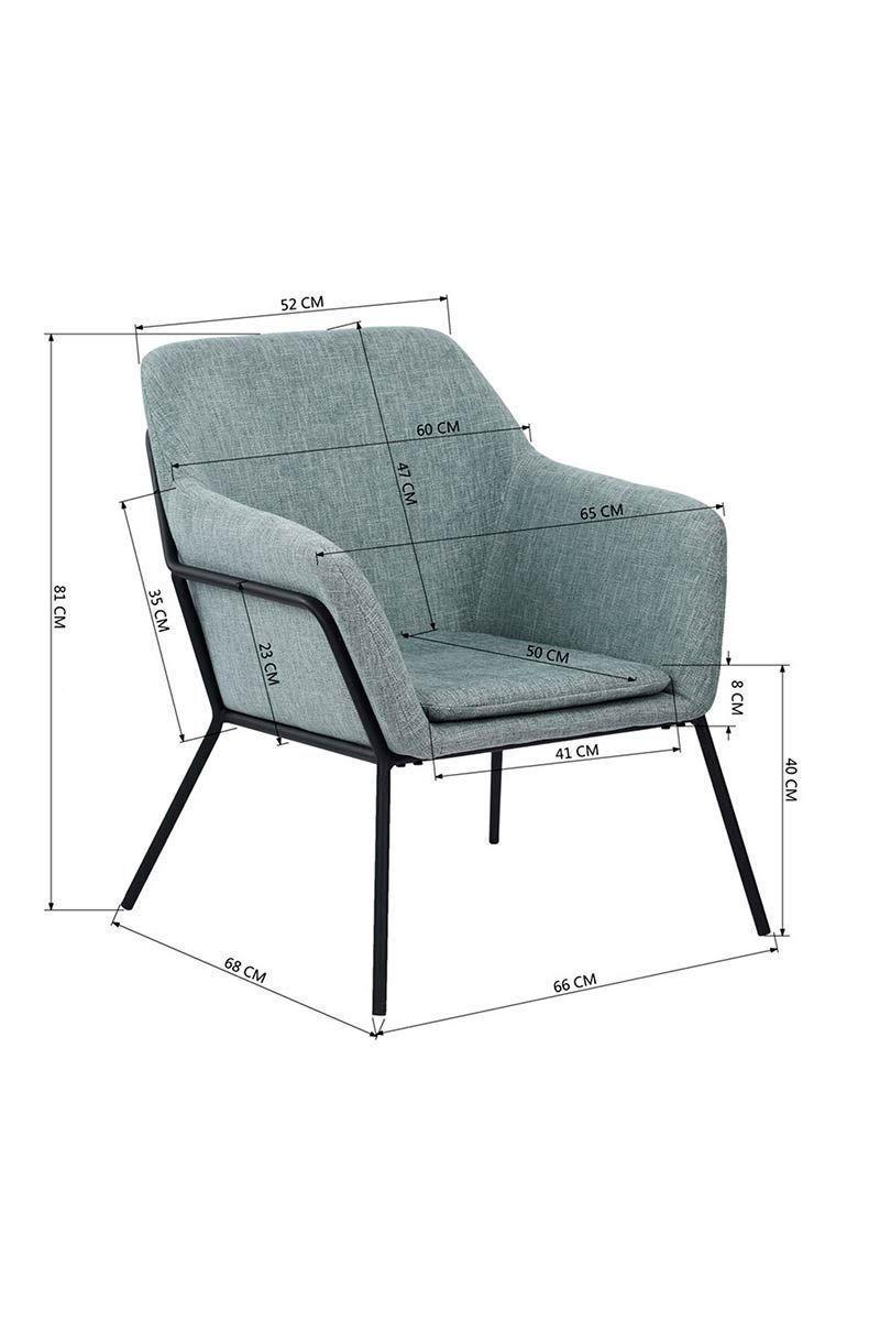 Sitial Moderno Tela Apoyabrazos-2