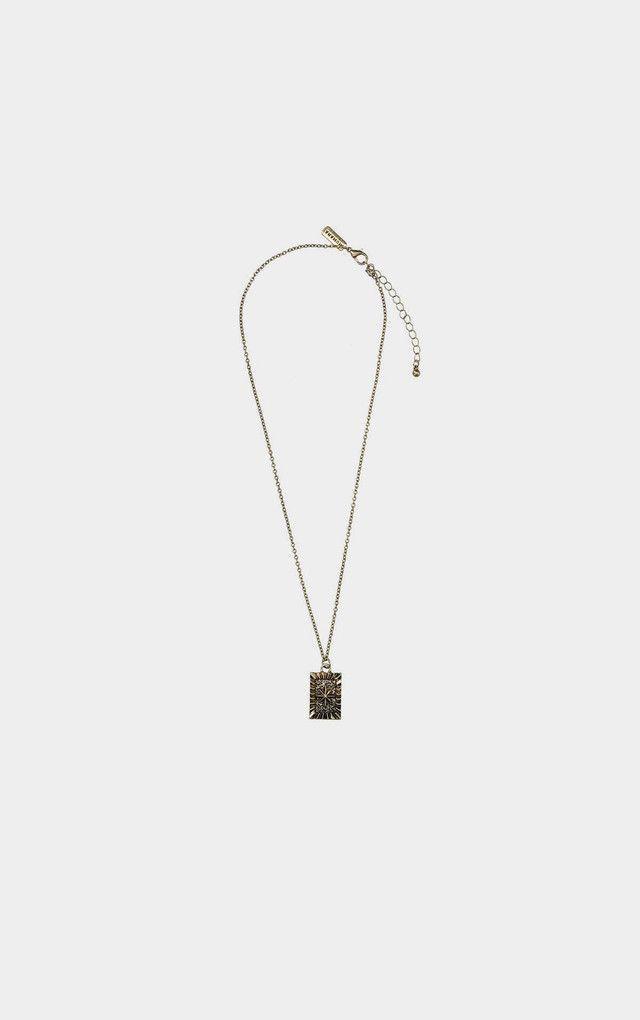 Collar Corto Basic Dorado Humana-0
