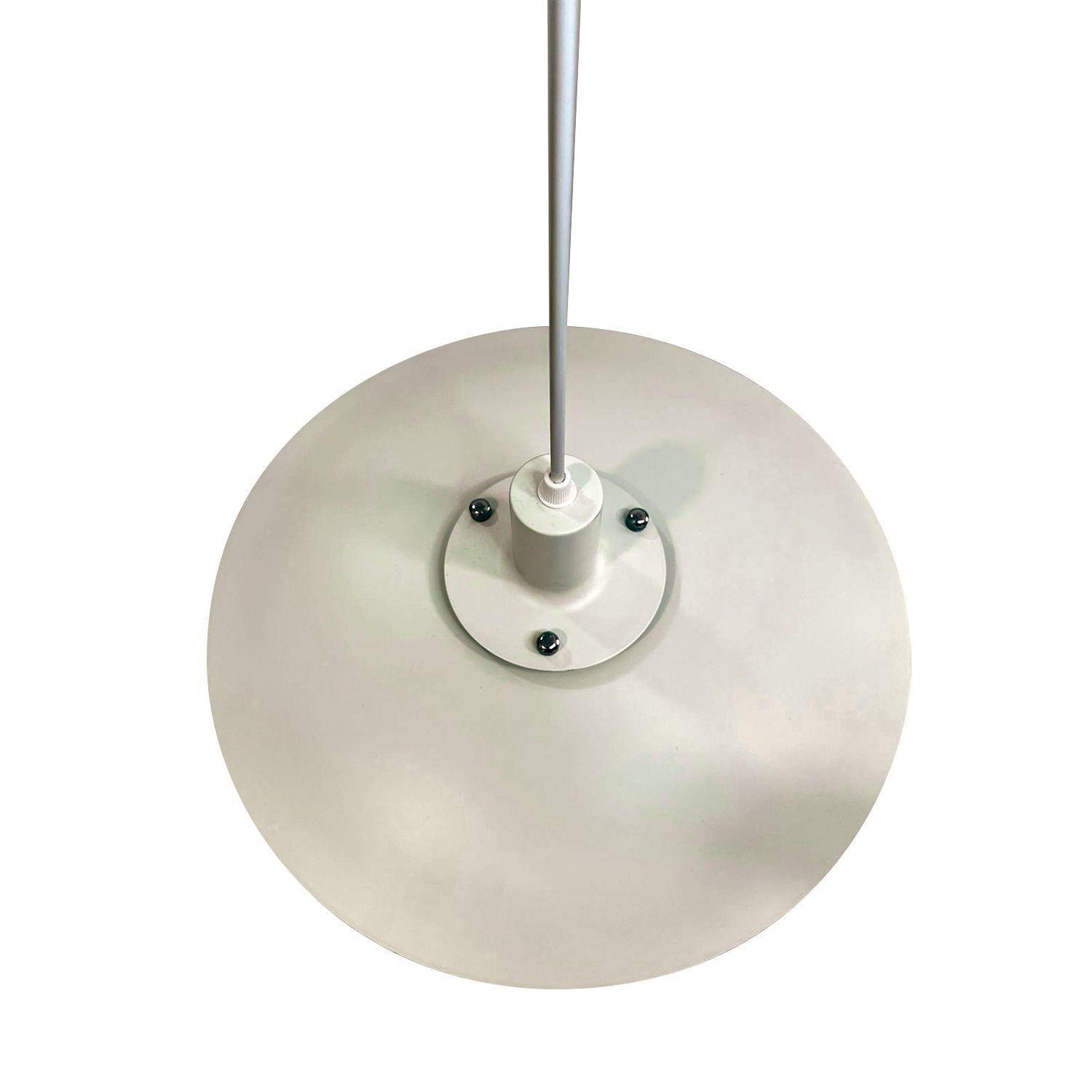 Lámpara Colgante E-27 Diseño Con Cuatro Pantallas Blanco-5