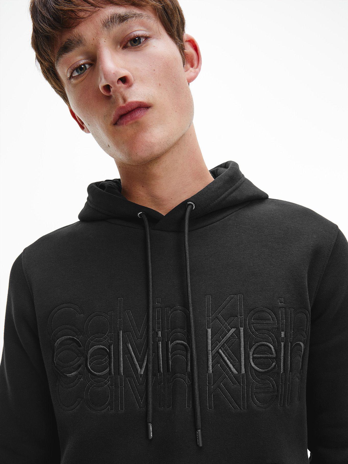 Hoodie Multi Logo Negro Calvin Klein-3