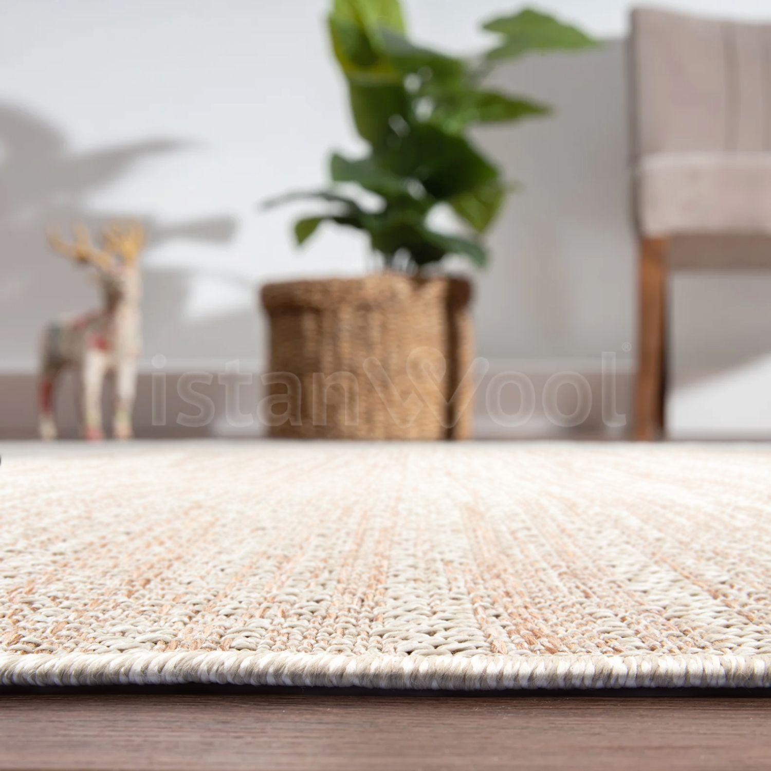 Alfombra Moderna de Sisal 200x300 cms.Beige-3