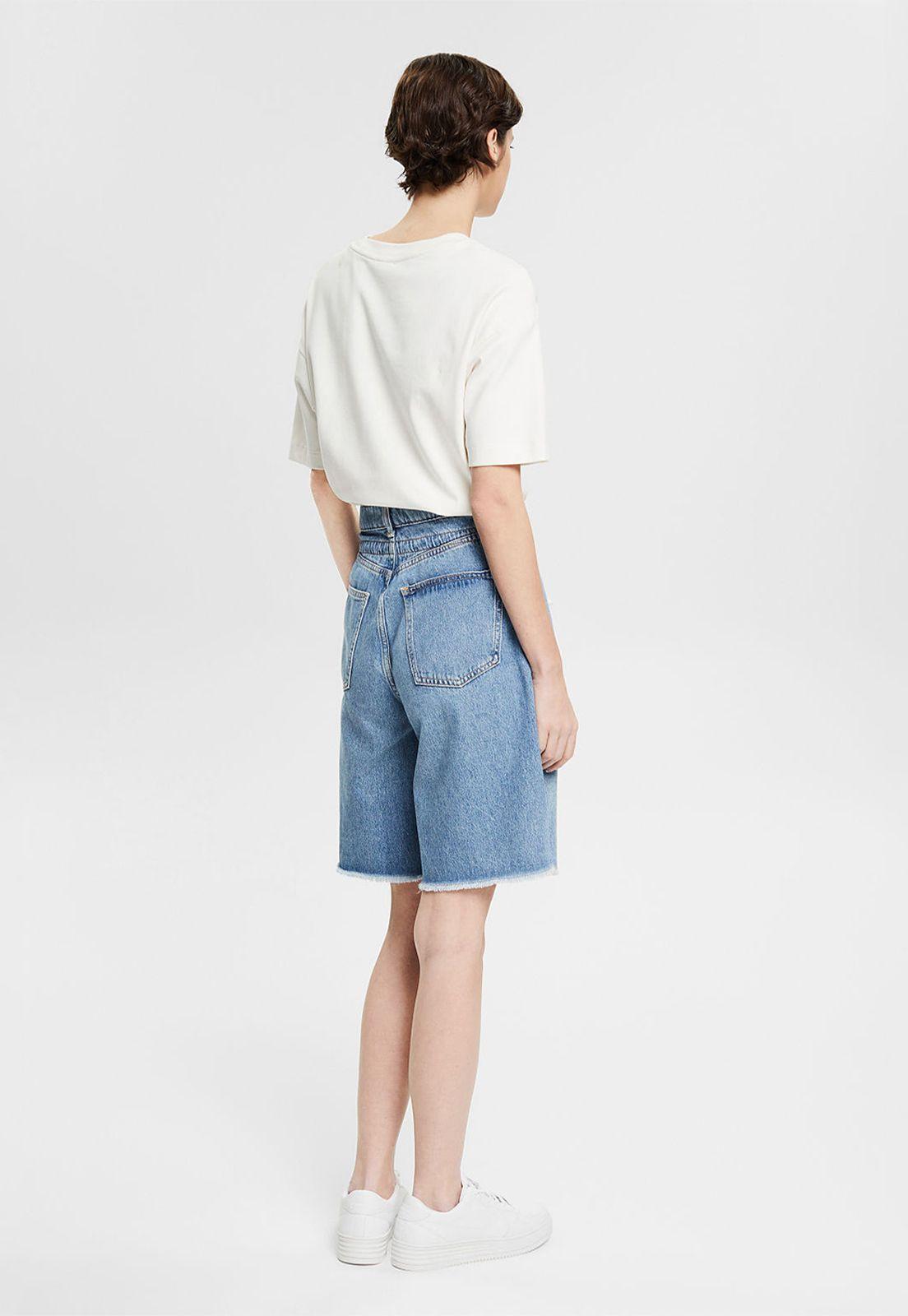 Jeans Cortos Con Cordón Esprit-1