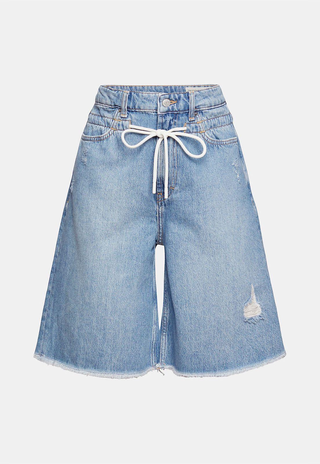 Jeans Cortos Con Cordón Esprit-3