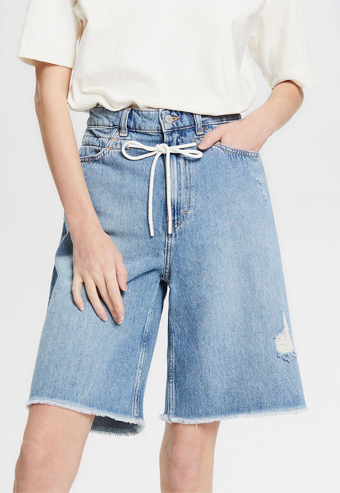 Jeans Cortos Con Cordón Esprit-2