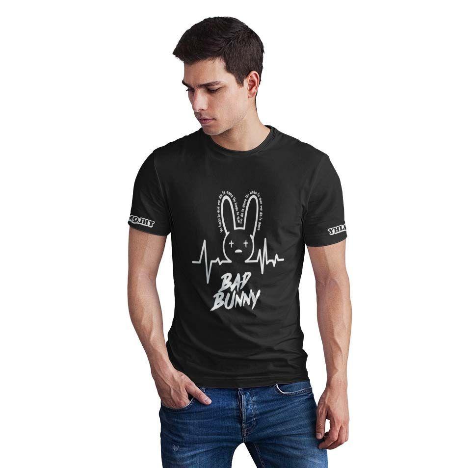 Polera Juvenil Negra Bad Bunny D5-0