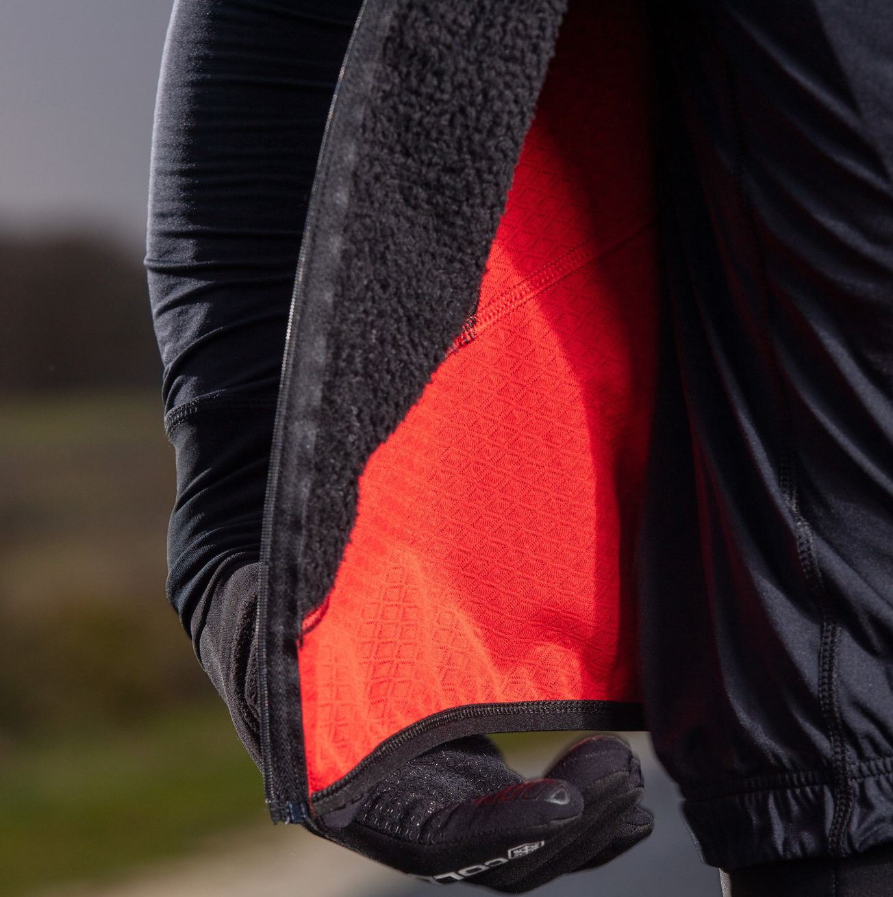 Chaleco Cortaviento Térmico Polartec hombre - Negro - EKOI-5