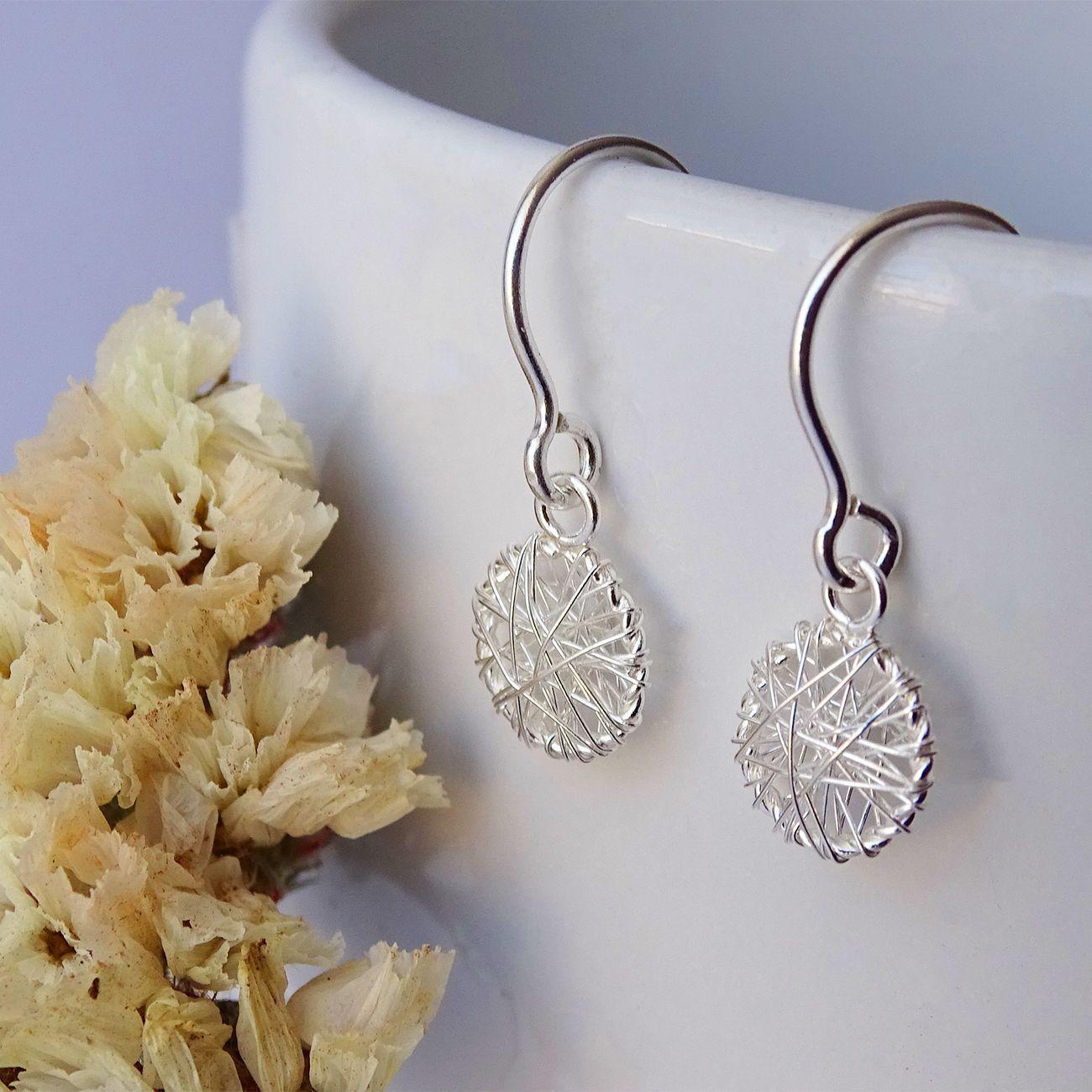 Aros Aritos Mini Alambrismo Plata 925 - Mabelita-2