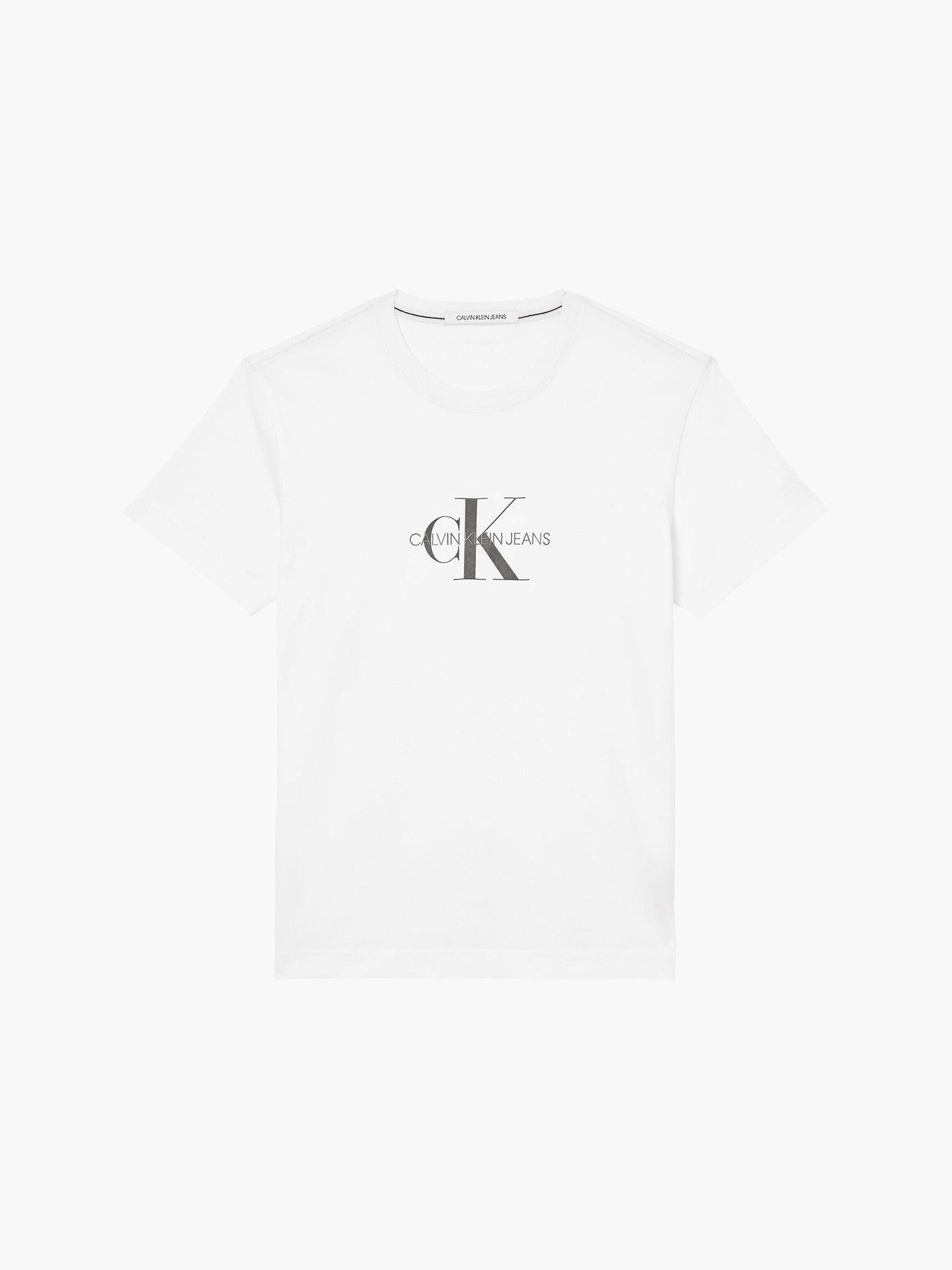 Polera Monogram Flock Blanco Calvin Klein-4