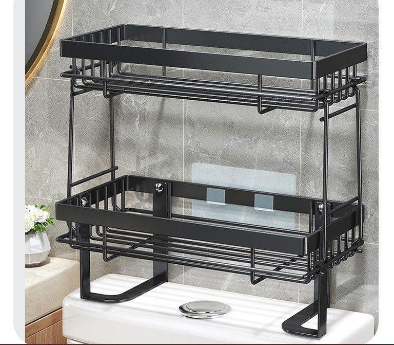 Organizador De Baño Repisa Dos Niveles Metal-0