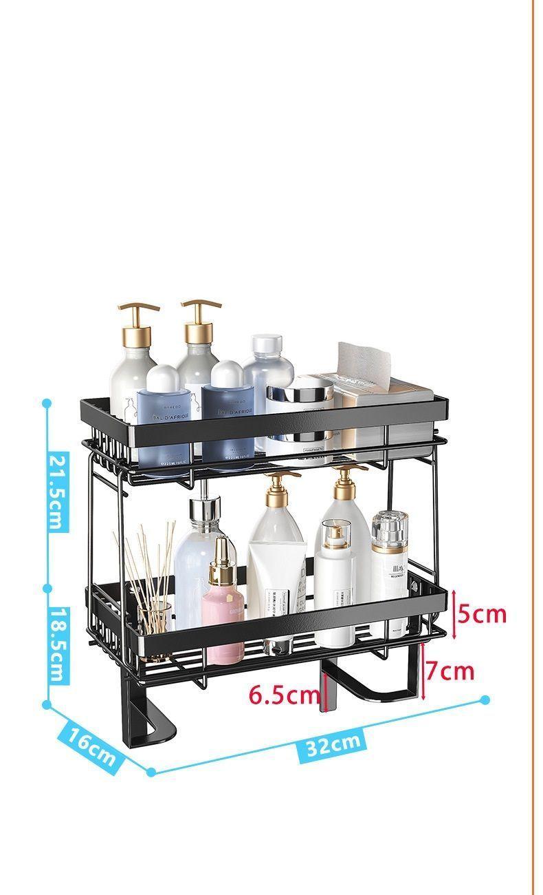 Organizador De Baño Repisa Dos Niveles Metal-1