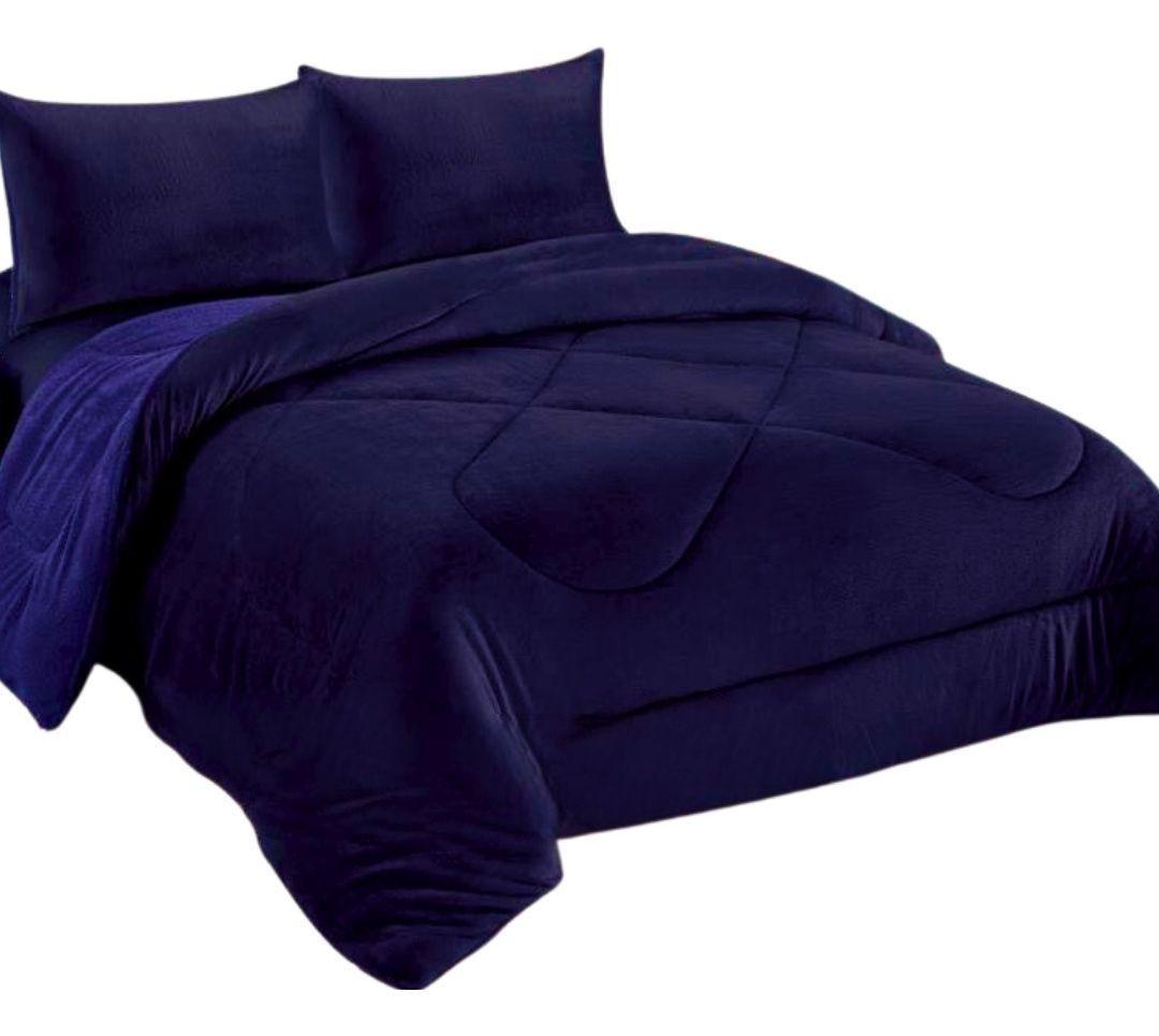 Cobertor Plumon Plush Con Chiporro De 1.5 Plazas-0