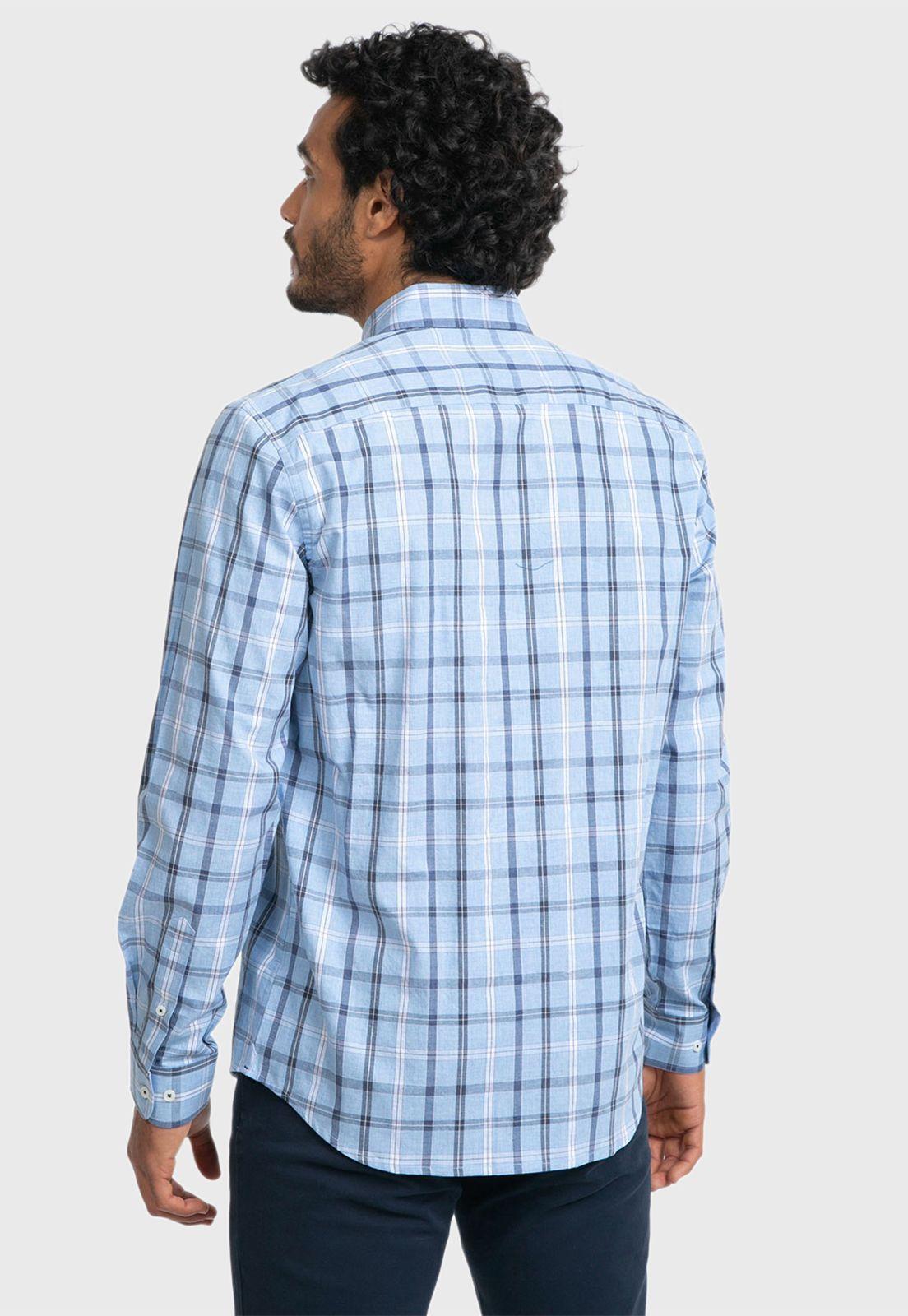 Camisa Sport Escocesa Azul Arrow-1