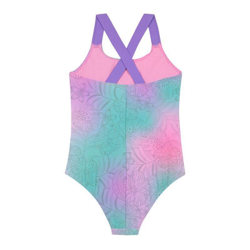 Traje de Baño Teens NIña Entero UV30+ H2O Wear Lila Sublimado-1