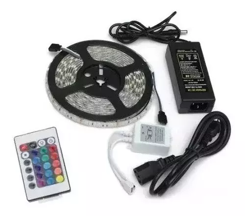 Tira Cinta Led RGB Y Multicolor 5 Metros Con Control Remoto-4