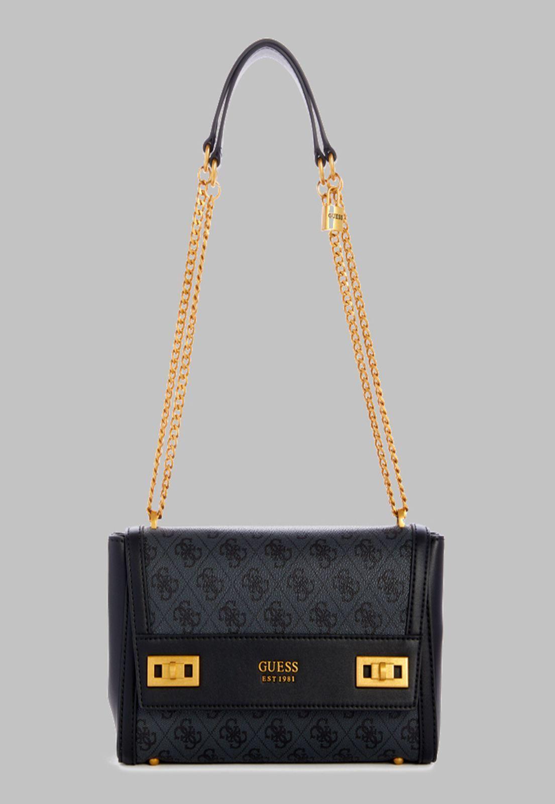 Cartera Guess Katey Flap Shoulder Bag Clo Carbon-0