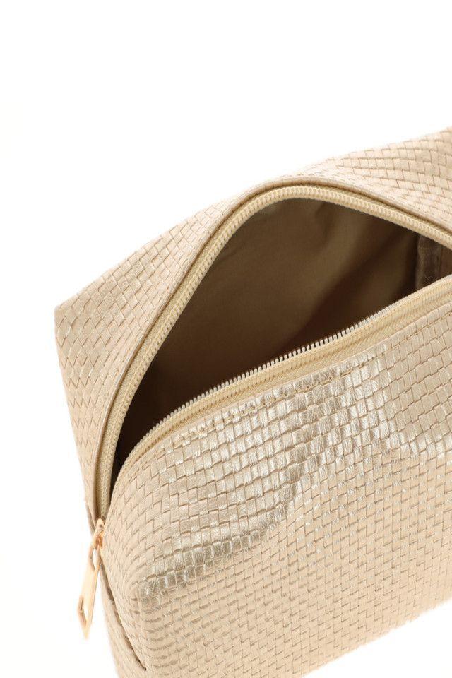 Cosmetiquero Squares Dorado i-D-0