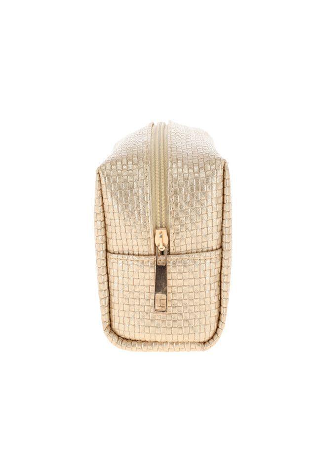 Cosmetiquero Squares Dorado i-D-1