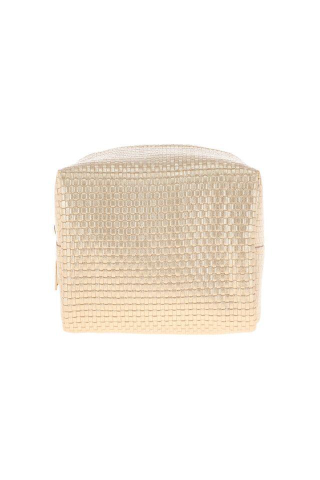 Cosmetiquero Squares Dorado i-D-2