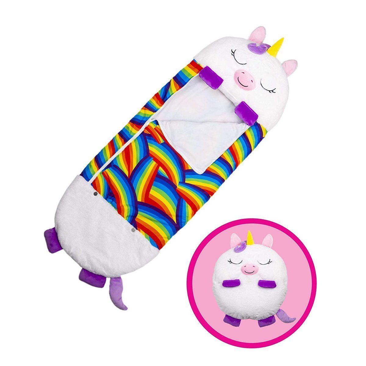 Saco de dormir Unicornio Blanco. Adulto. 165 x 70 Cm-1