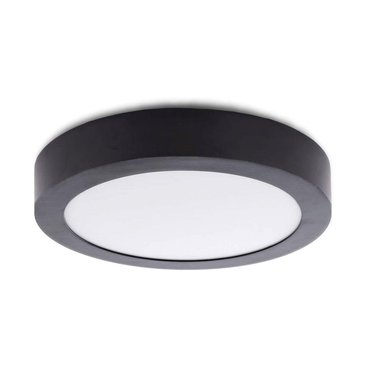 Panel Redondo LED Sobrepuesto Negro 18W Frío-4