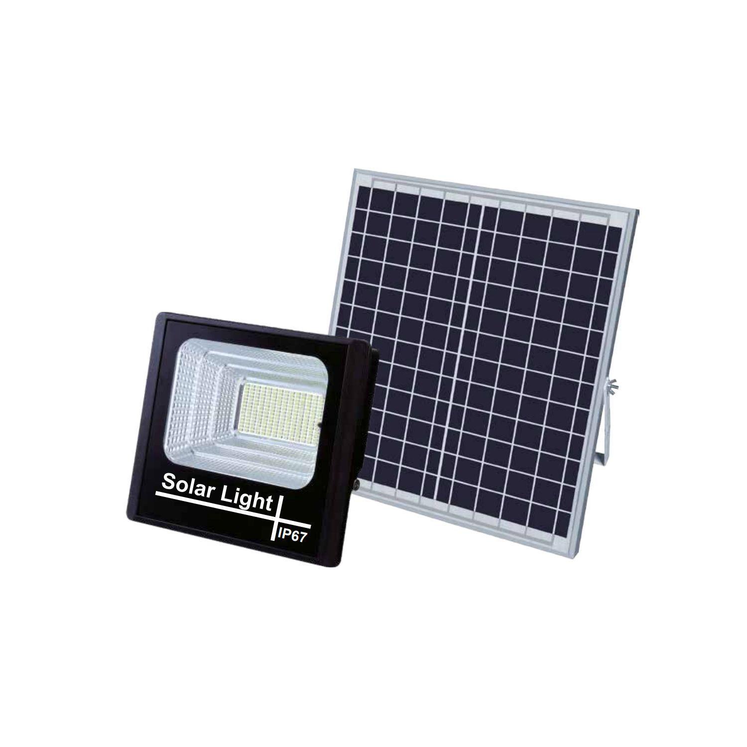 Foco Led Ip67 Con Panel Solar Y Control Remoto - PuntoStore-0