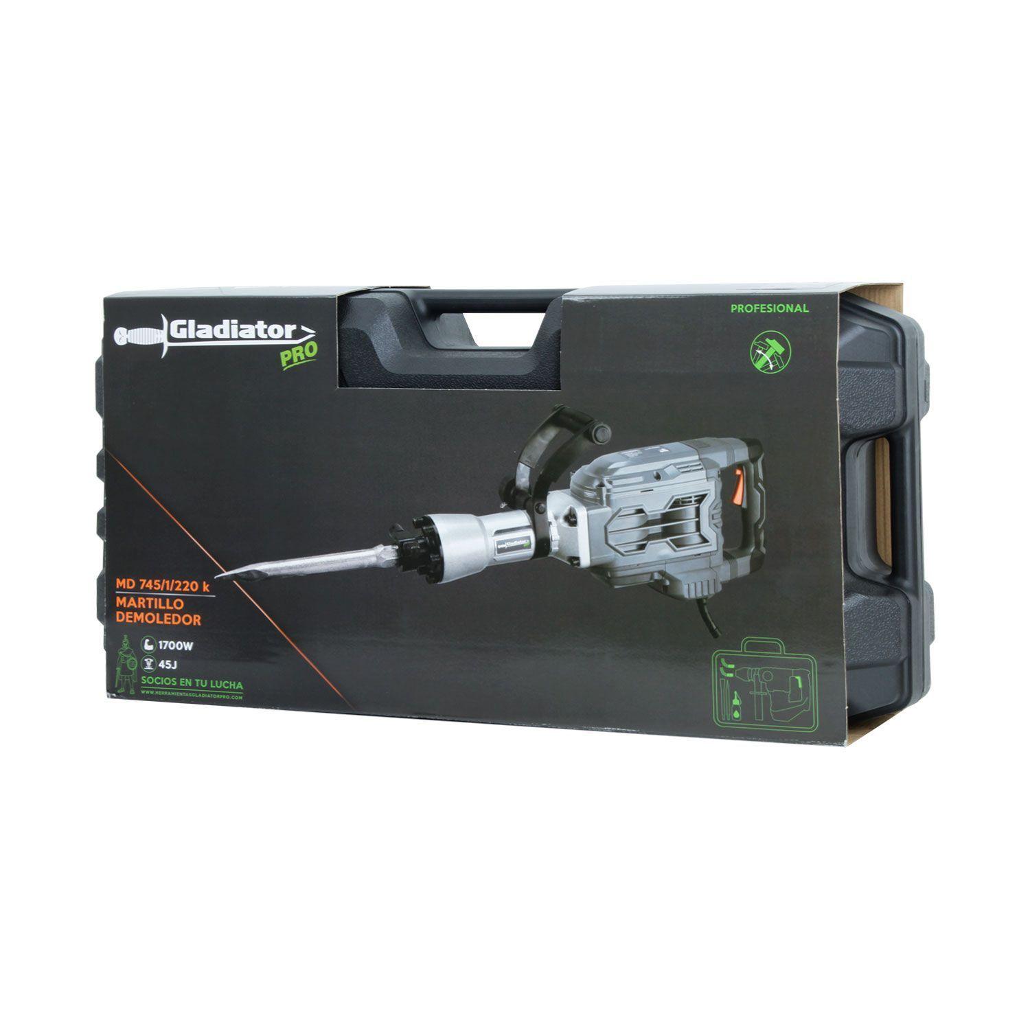 MARTILLO DEMOLEDOR HEX 1700W 45 J MD 745/1/220 K-11