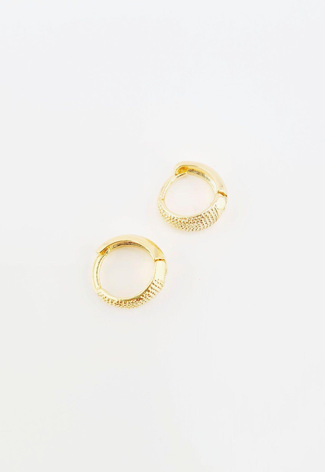 Pack Aros de Plata Con Baño de Oro 24k Boreal-4